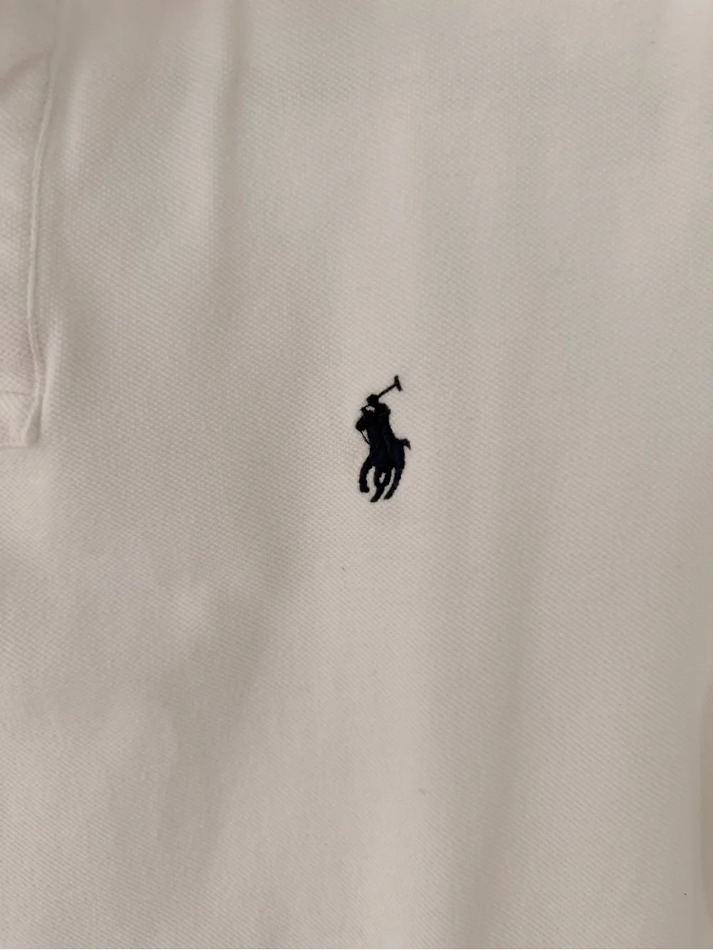 Polo by Ralph Lauren White Polo with Navy Pony Embroidery